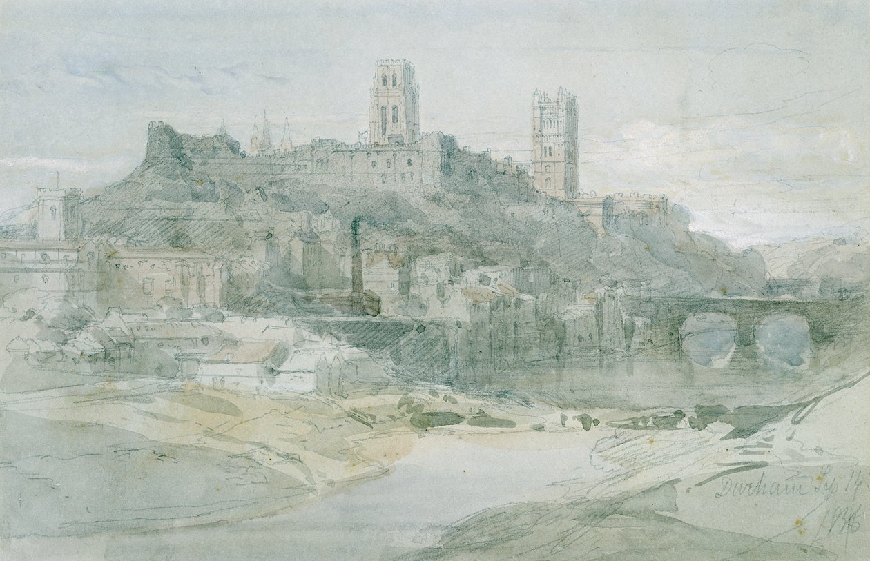 डरहम, 1836 द्वारा डेविड रॉबर्ट्स