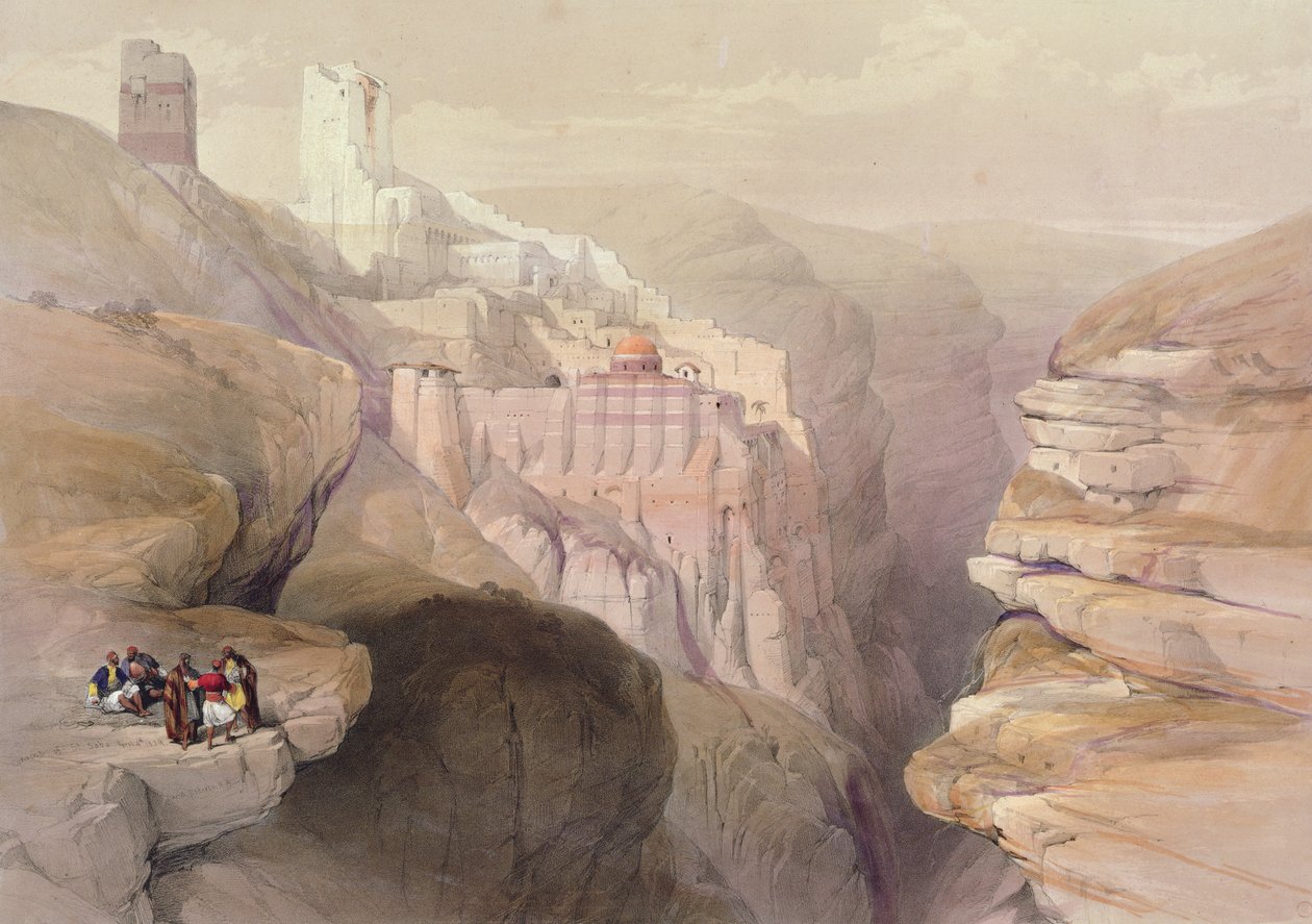 एन्सेडी, लंदन में 1842 में प्रकाशित लुई हागे (1806-85) द्वारा उत्कीर्ण &39;द होली लैंड&39; के खंड II से द्वारा डेविड रॉबर्ट्स