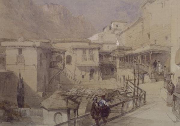 माउंट सिनाई (कागज पर जल रंग) द्वारा डेविड रॉबर्ट्स