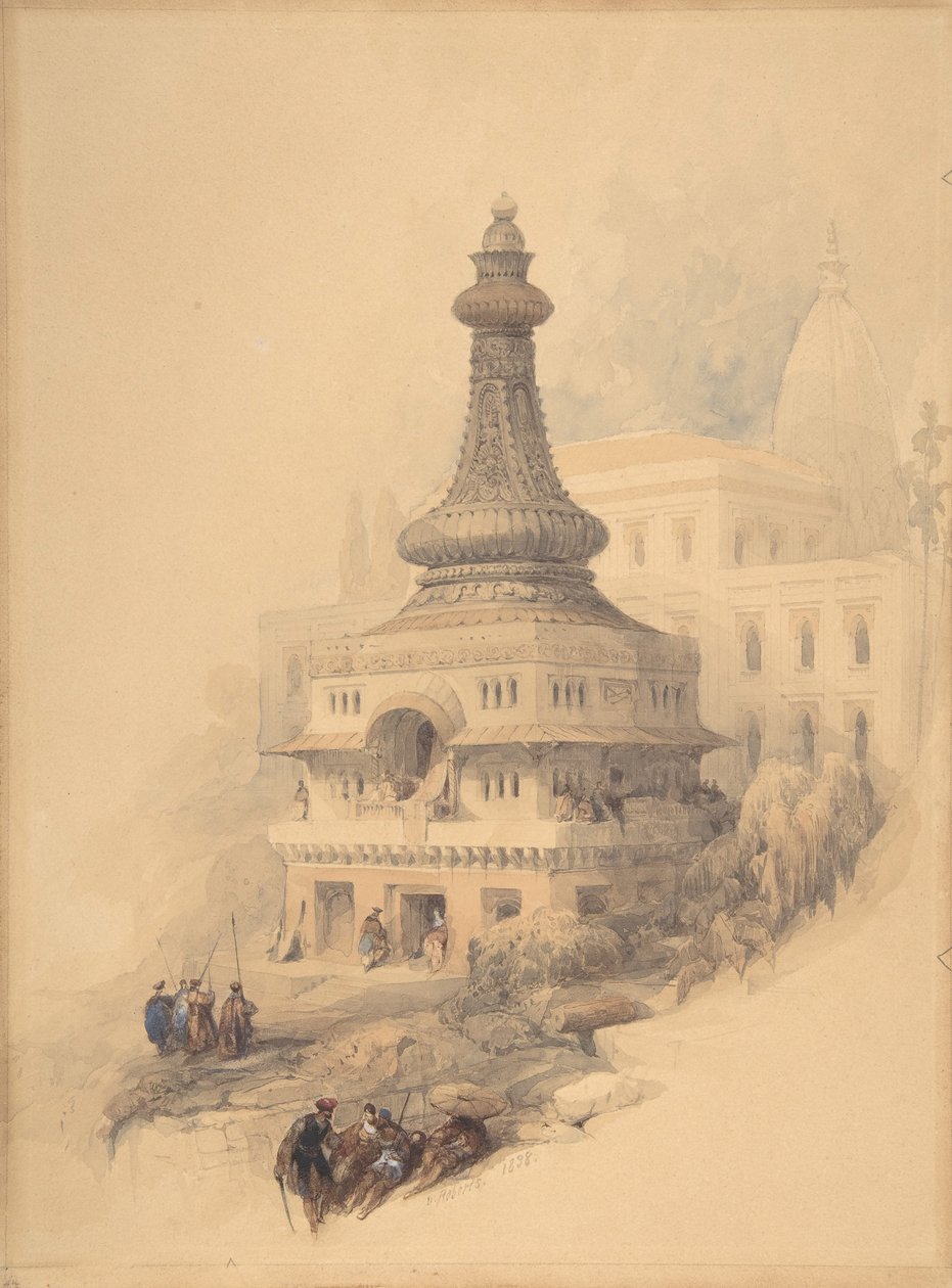 ओरिएंटल सीन, 1838। द्वारा डेविड रॉबर्ट्स
