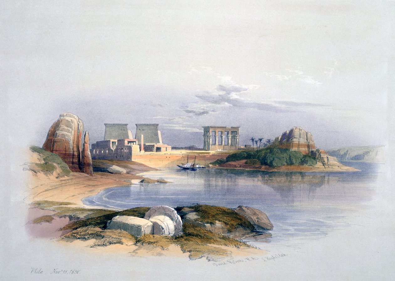 फिलै, 1838 द्वारा डेविड रॉबर्ट्स