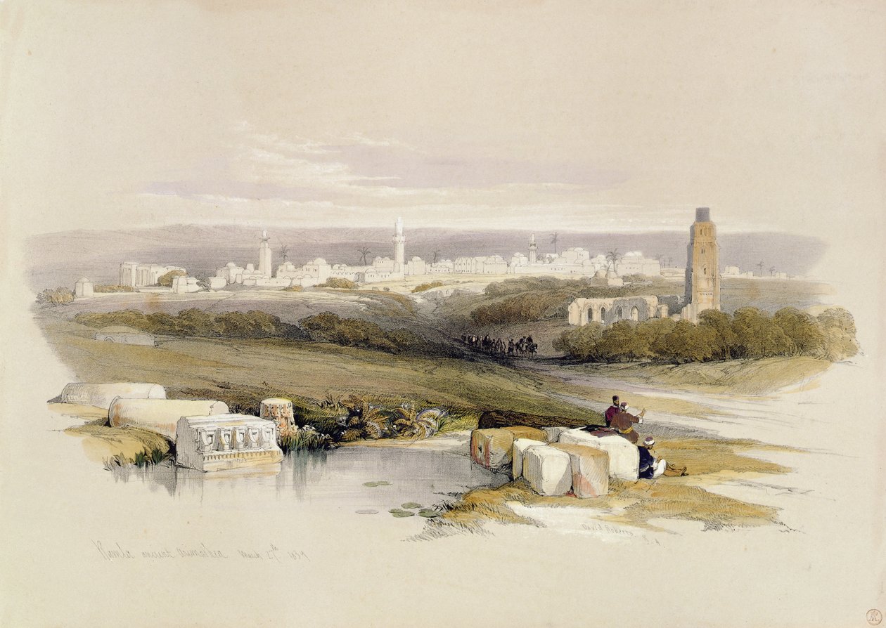 लुई हागे (1806-85), 1839 द्वारा उत्कीर्ण &39;द होली लैंड&39; से रमाला द्वारा डेविड रॉबर्ट्स