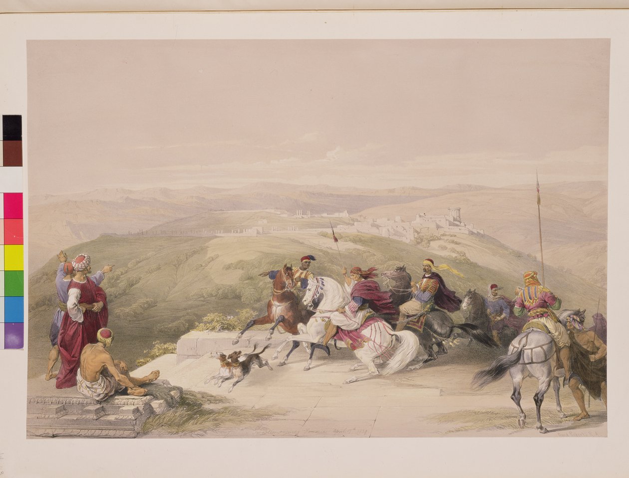 लुब हागे (1806-85) पब द्वारा उकेरी गई &39;द होली लैंड&39; के खंड I से सब्त, प्राचीन सामरिया, अप्रैल 17 1839, प्लेट 44। 1842 द्वारा डेविड रॉबर्ट्स