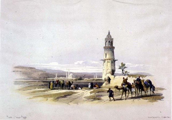 सियोल, ऊपरी मिस्र, "मिस्र और नूबिया" से, खंड 1 (लिथो) द्वारा डेविड रॉबर्ट्स