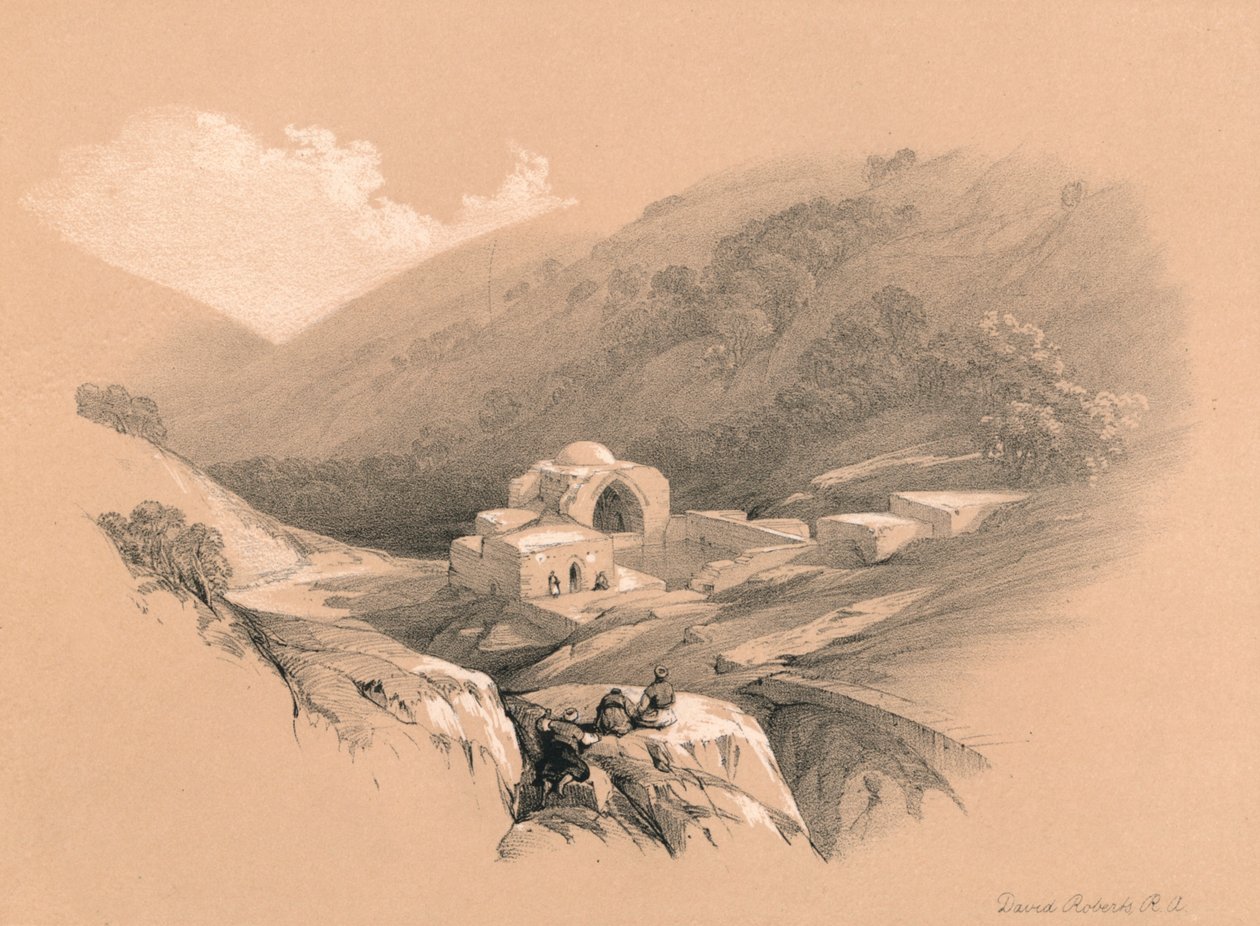 फाउंटेन ऑफ जॉब, 1855 द्वारा डेविड रॉबर्ट्स
