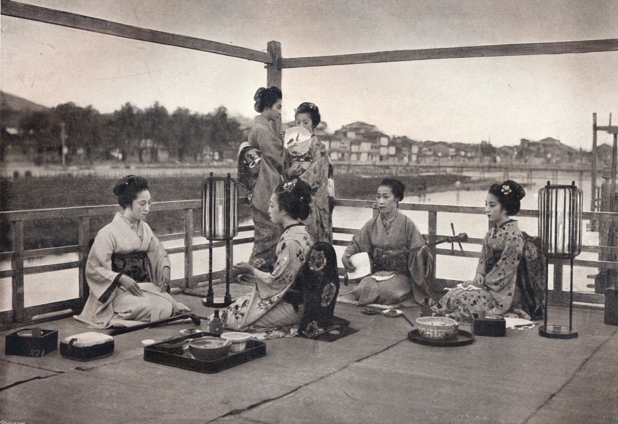 एक जापानी भोजन, c1903 द्वारा डेविड स्टीवेन्सन एंड कंपनी