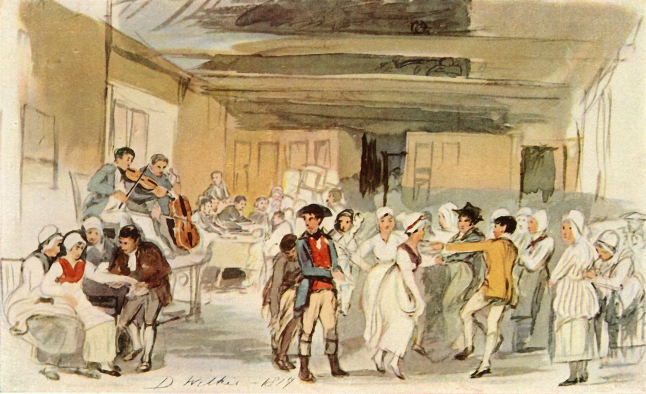 पेनी वेडिंग, 1817, 1946 के लिए अध्ययन। द्वारा डेविड विल्की