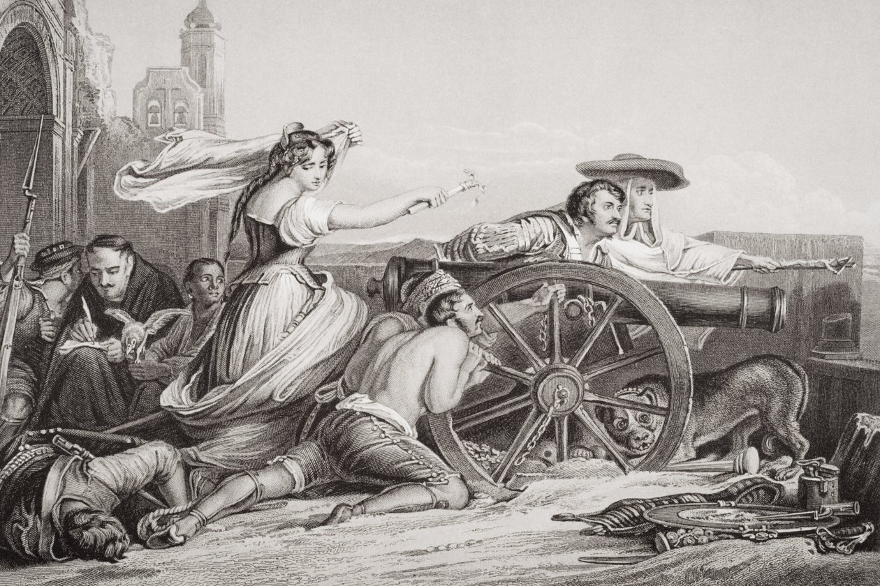 Saragossa की रक्षा, 1808 में, अंग्रेजी और स्कॉटिश इतिहास के खंड &39;खंड II से द्वारा डेविड विल्की