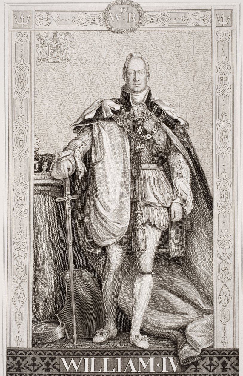 विलियम IV (1765-1837) `अंग्रेजी और स्कॉटिश इतिहास &39;वॉल्यूम II के चित्र द्वारा डेविड विल्की