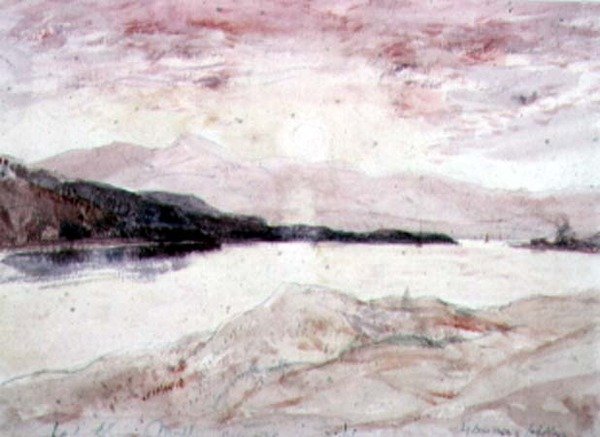 Loch Aline, Argyllshire: उत्तर से द्वीप के साथ देखें द्वारा डेविड यंग कैमरून