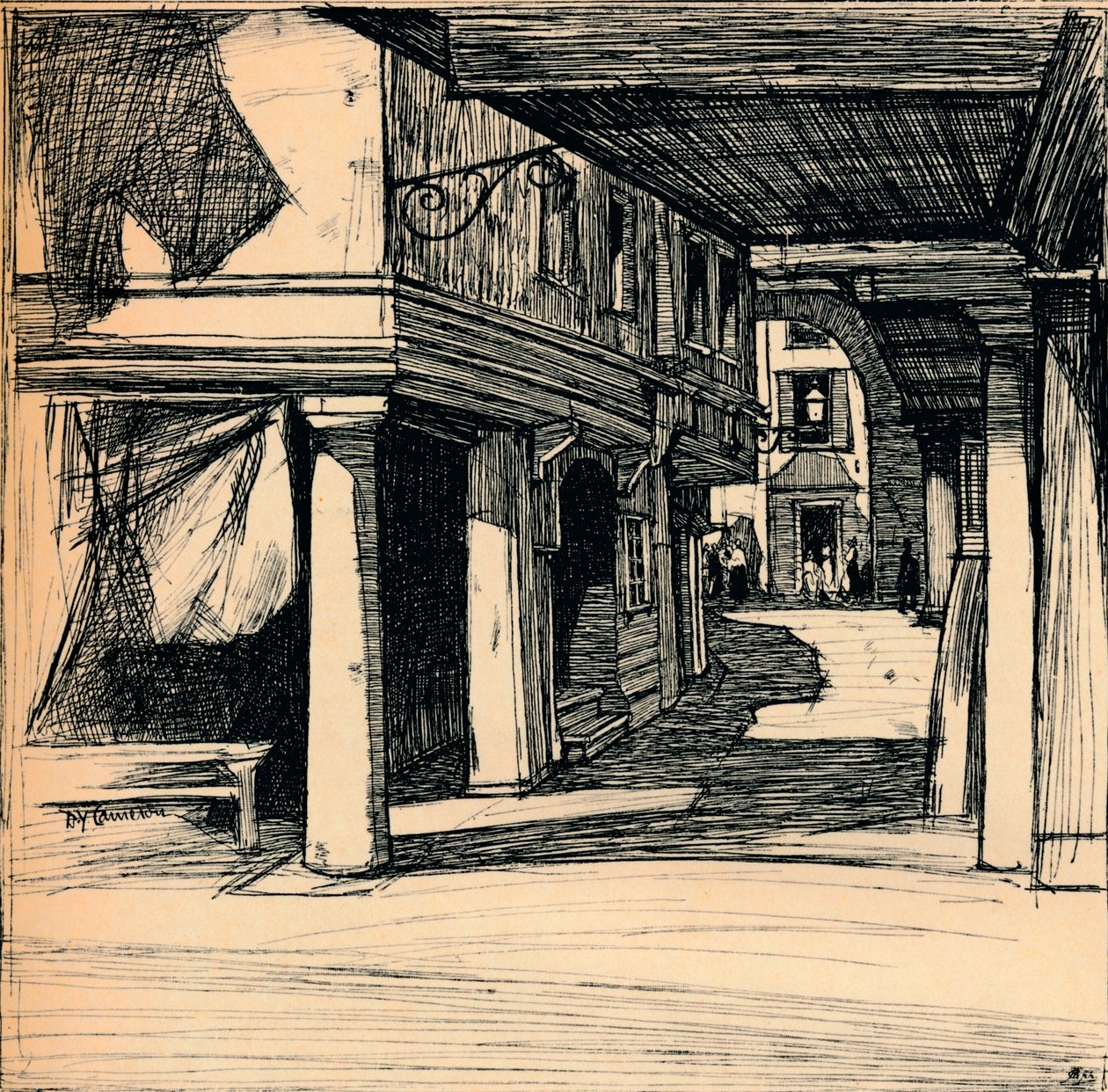 वेनिस स्ट्रीट, 1900 द्वारा डेविड यंग कैमरून