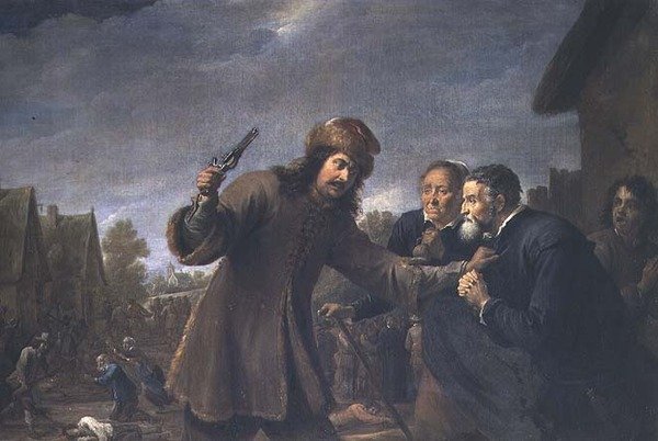 एक गांव पर हमला, 1648 द्वारा डेविड टेनियर्स द यंगर