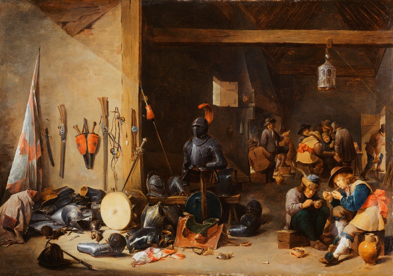 एक आंतरिक कक्ष, c.1640s द्वारा डेविड टेनियर्स द यंगर