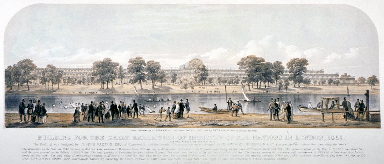महान प्रदर्शनी, हाइड पार्क, लंदन, 1851 द्वारा दिन और बेटा