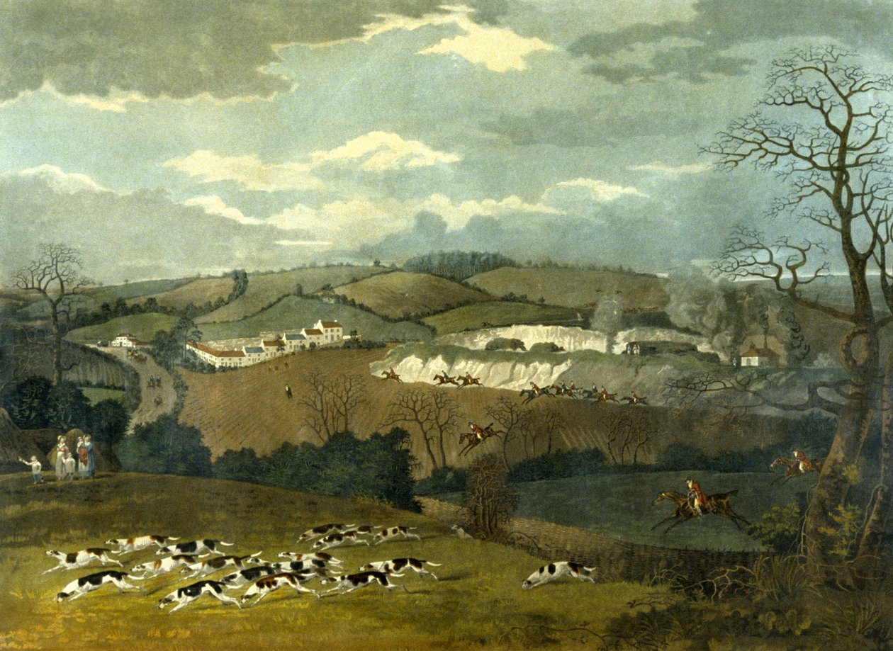 फुल क्राई, आरजी रीव द्वारा उकेरा गया, c.1830 (कलर लिथो) द्वारा डीन एसएनआर। (बाद) वोल्स्टेनहोल्म