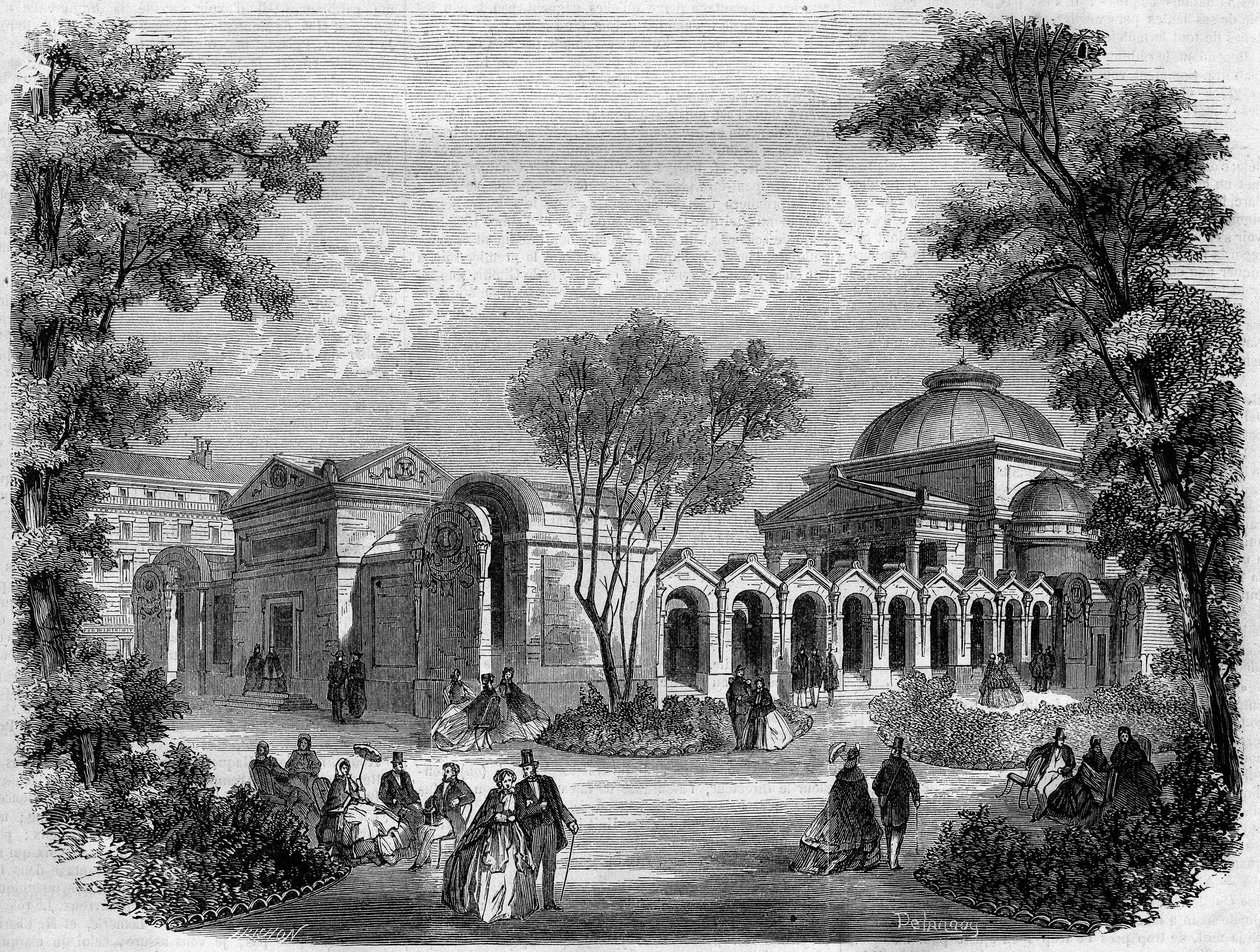 पेरिस में वर्ग लुई XVI में एक्सपिटरी चैपल, "" L'univers Illustré "" में डेलानॉय द्वारा एक ड्राइंग के बाद उत्कीर्णन द्वारा डेलानॉय डेलानॉय