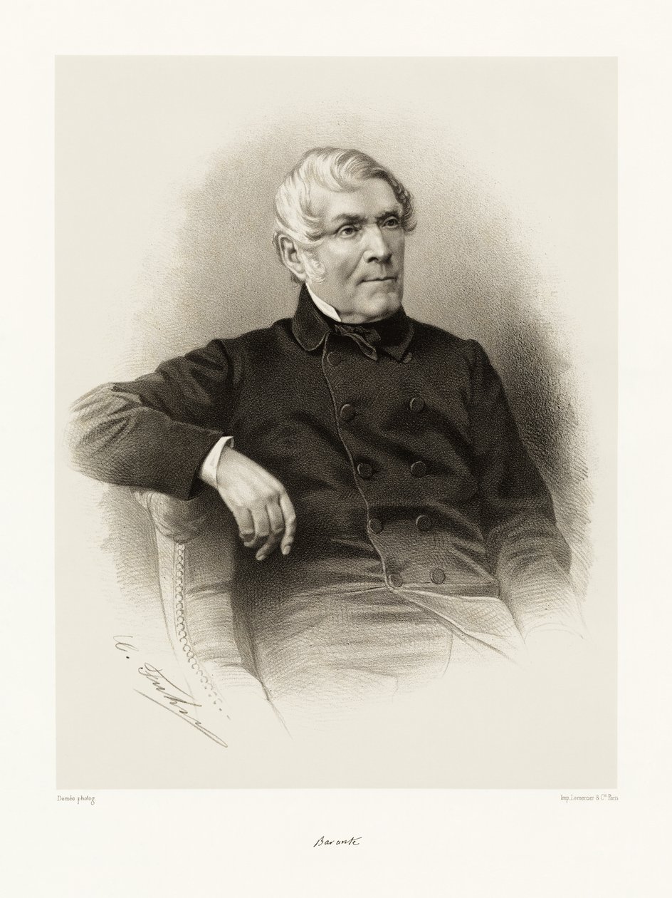 Amable Guillaume Prosper Brugière, Baron de Barante, 1865-66 द्वारा demee