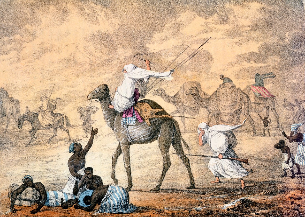 रेगिस्तान पर एक रेत की हवा, 1821 द्वारा डेनिस डायटन