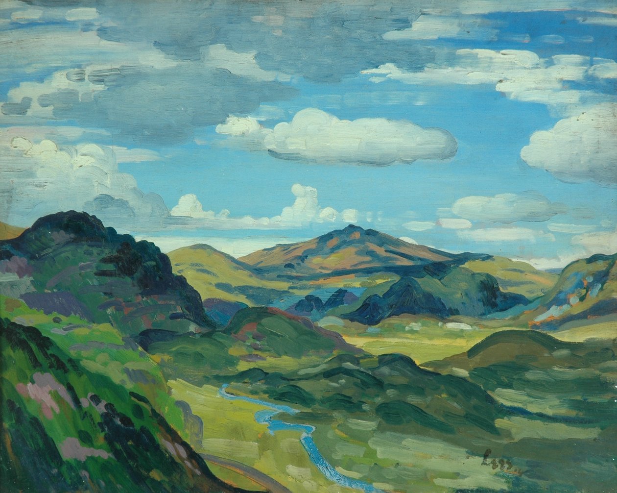 लैंडस्केप, c.1919 द्वारा Derwent Lees
