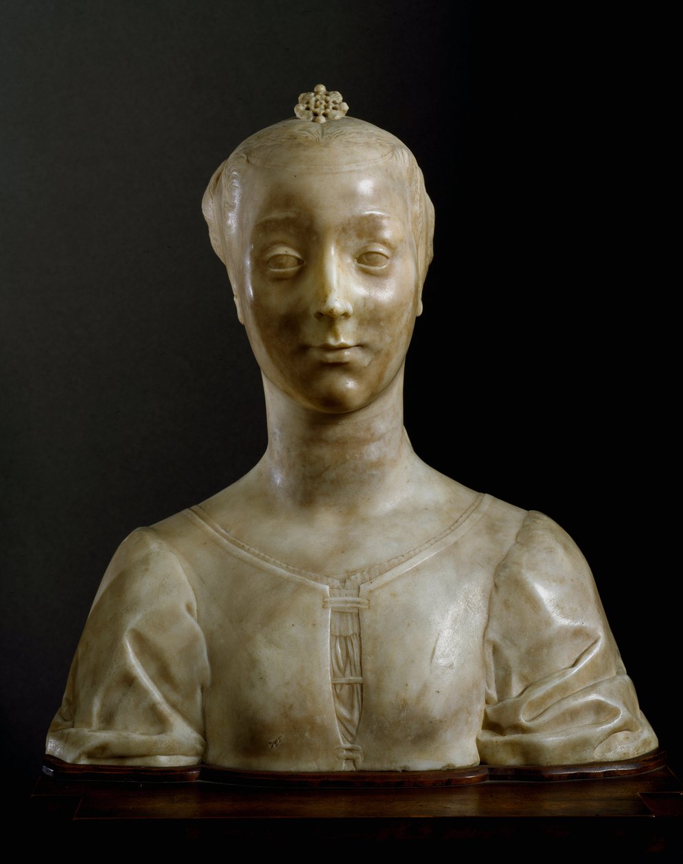 डेसिडेरियो दा सेटिग्नानो (ca.1430-1464) मंद 146 सेमी फ्लोरेंस, बार्गेलो राष्ट्रीय संग्रहालय द्वारा युवा महिला संगमरमर की मूर्ति की प्रतिमा द्वारा डेसीडेरियो दा सेटिगनानो
