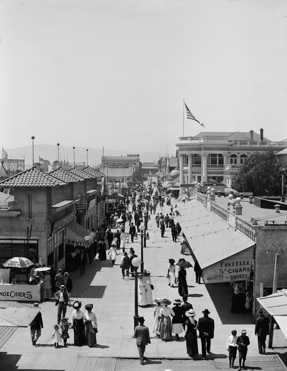 ए मिडवे, लॉन्ग बीच, कैलिफोर्निया, c.1910-20 द्वारा डेट्रोइट प्रकाशन कंपनी