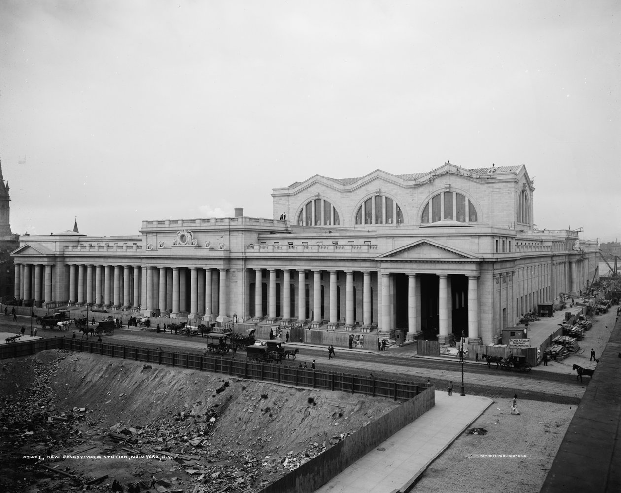 न्यू पेन्सिलवेनिया स्टेशन, न्यूयॉर्क, NY, c.1904-20 द्वारा डेट्रोइट प्रकाशन कंपनी