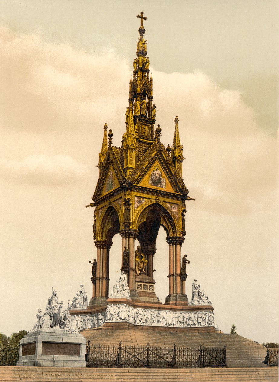 अल्बर्ट मेमोरियल, लंदन, c.1890-1900 द्वारा डेट्रोइट प्रकाशन कंपनी