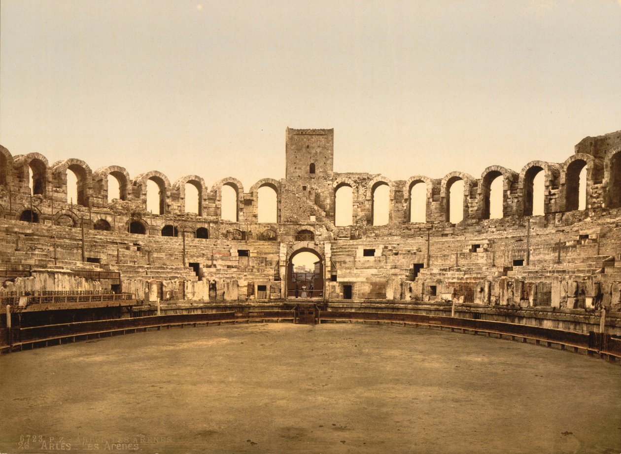 एरिना, आर्सल्स, फ्रांस, फोटोक्रोम प्रिंट, लगभग 1900 द्वारा डेट्रोइट प्रकाशन कंपनी