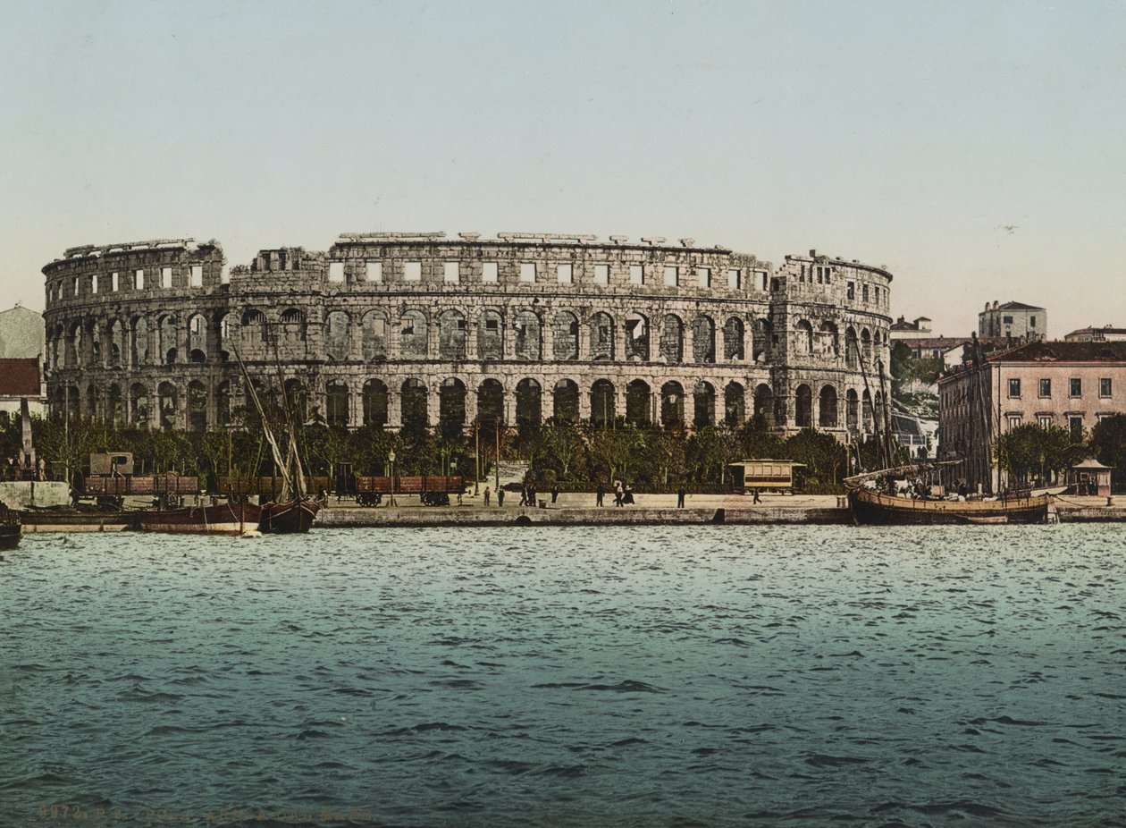एरिना डेल मारे, पोला, c.1900 (फोटोमेकेनिकल प्रिंट) द्वारा डेट्रोइट प्रकाशन कंपनी