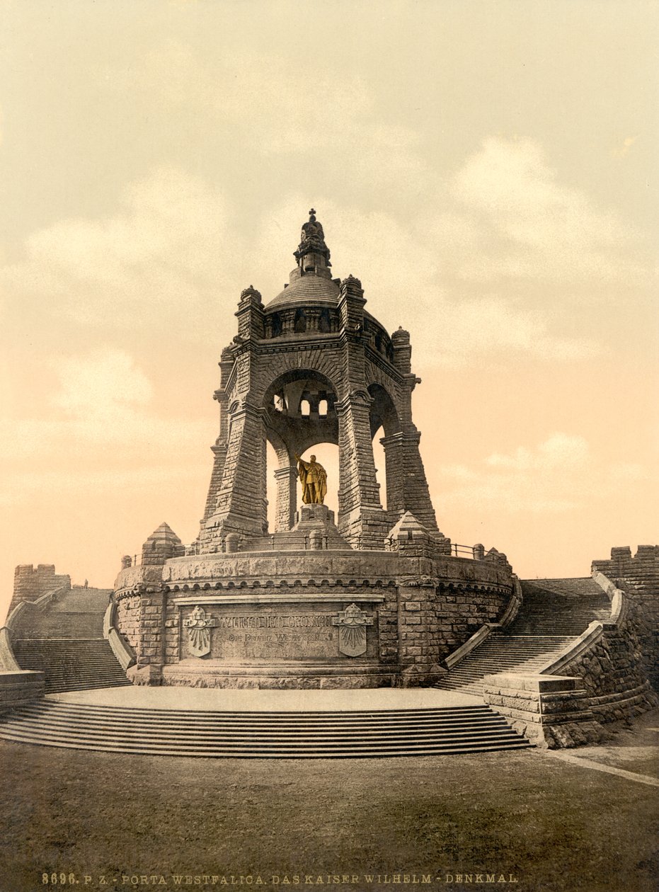 कैसर विल्हेम स्मारक, वेस्टफेलिया, जर्मनी, c.1900 द्वारा डेट्रोइट प्रकाशन कंपनी