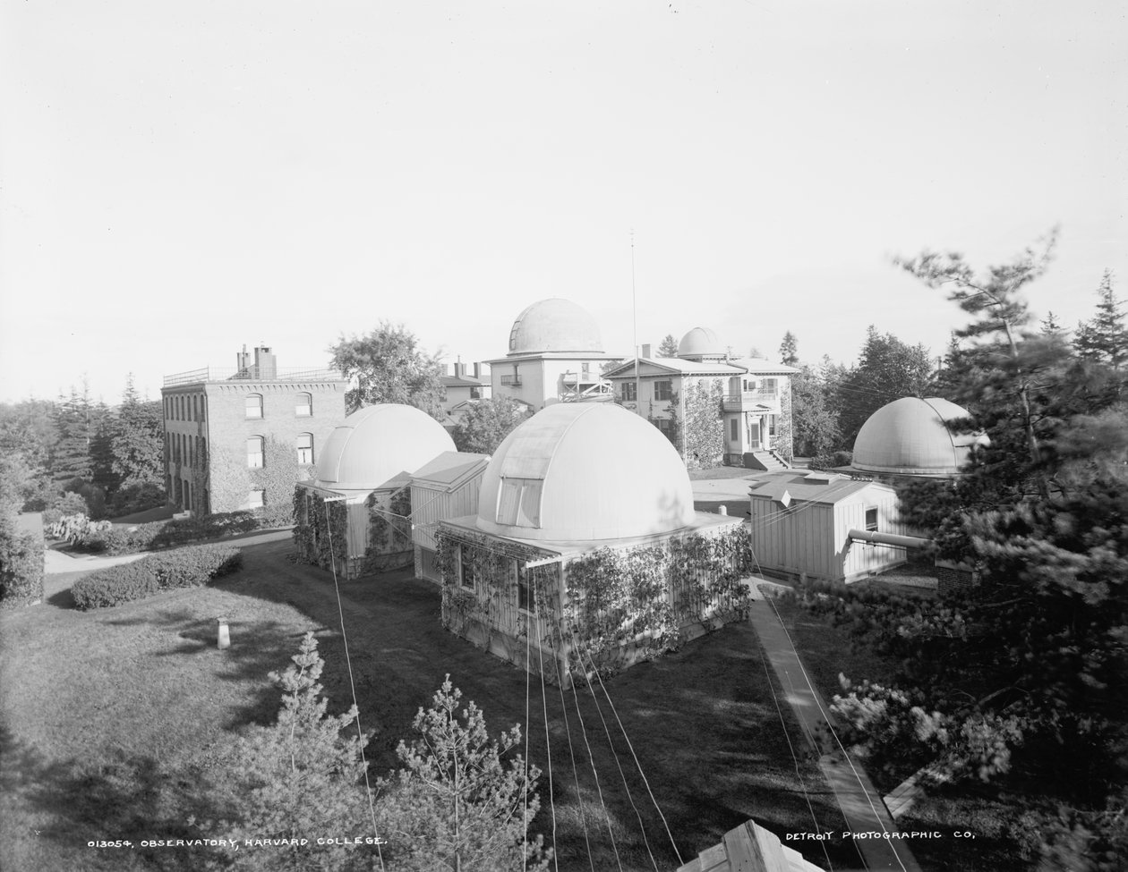 वेधशाला, हार्वर्ड कॉलेज, c.1900 (b/w फोटो) द्वारा डेट्रोइट प्रकाशन कंपनी