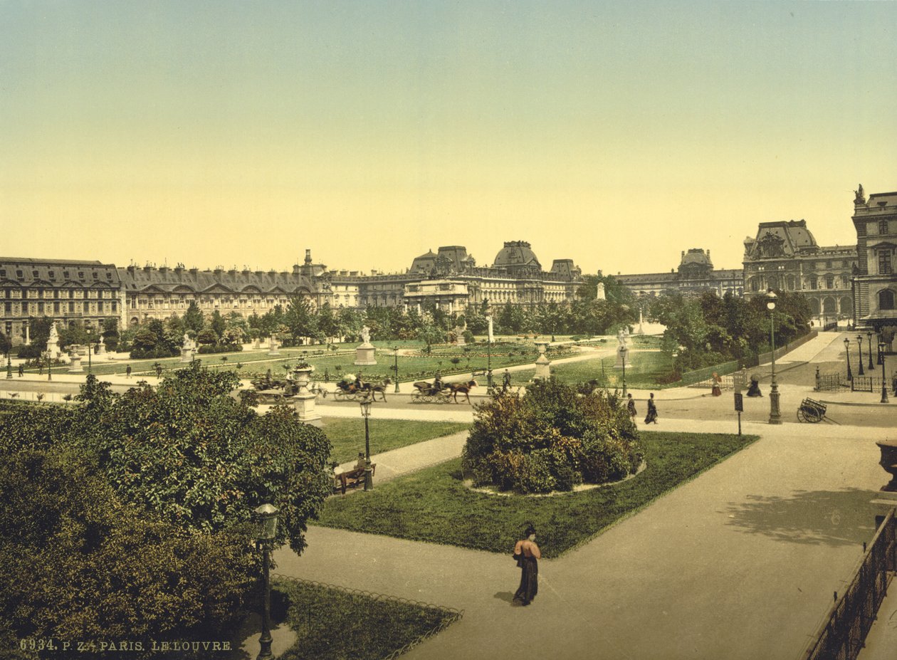 लौवर, पेरिस, c.1890-1900 द्वारा डेट्रोइट प्रकाशन कंपनी