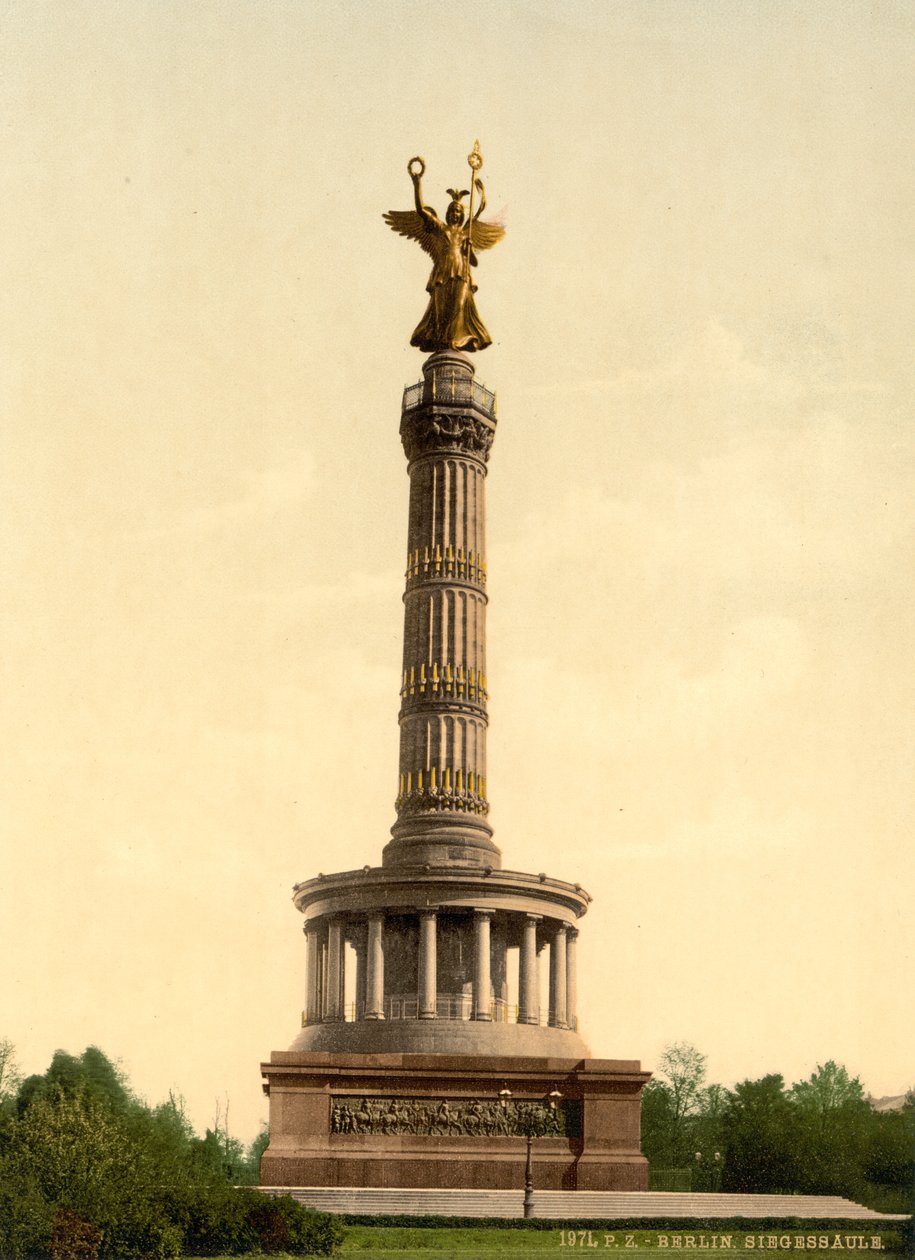 विजयी स्तंभ, बर्लिन, जर्मनी, c.1900 द्वारा डेट्रोइट प्रकाशन कंपनी