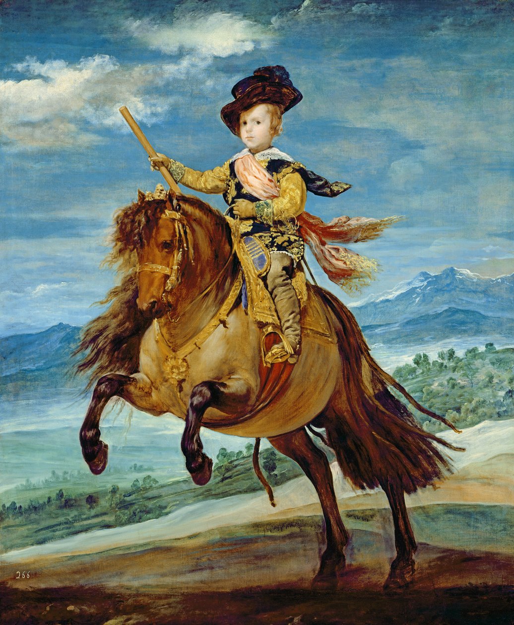 हॉर्सबैक पर प्रिंस बाल्थर कार्लोस, c.1635-36 द्वारा डिएगो वेलाज़क्वेज़