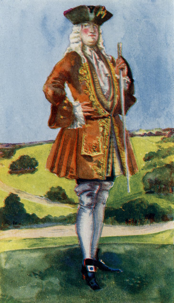जॉर्ज I के शासनकाल में मनुष्य की पोशाक (1714-1727) द्वारा डायोन क्लेटन कैल्थ्रोप