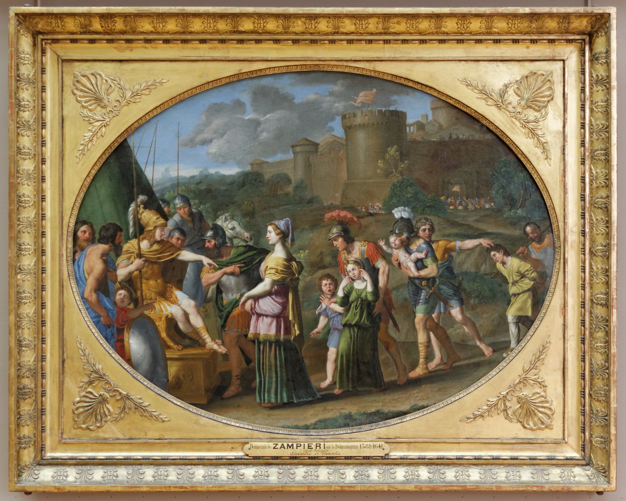 सिकंदर महान से पहले टिमोकली द्वारा Domenichino