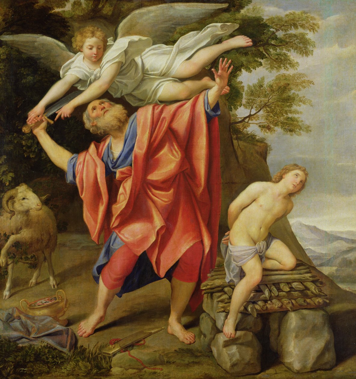 इसहाक का बलिदान द्वारा Domenichino