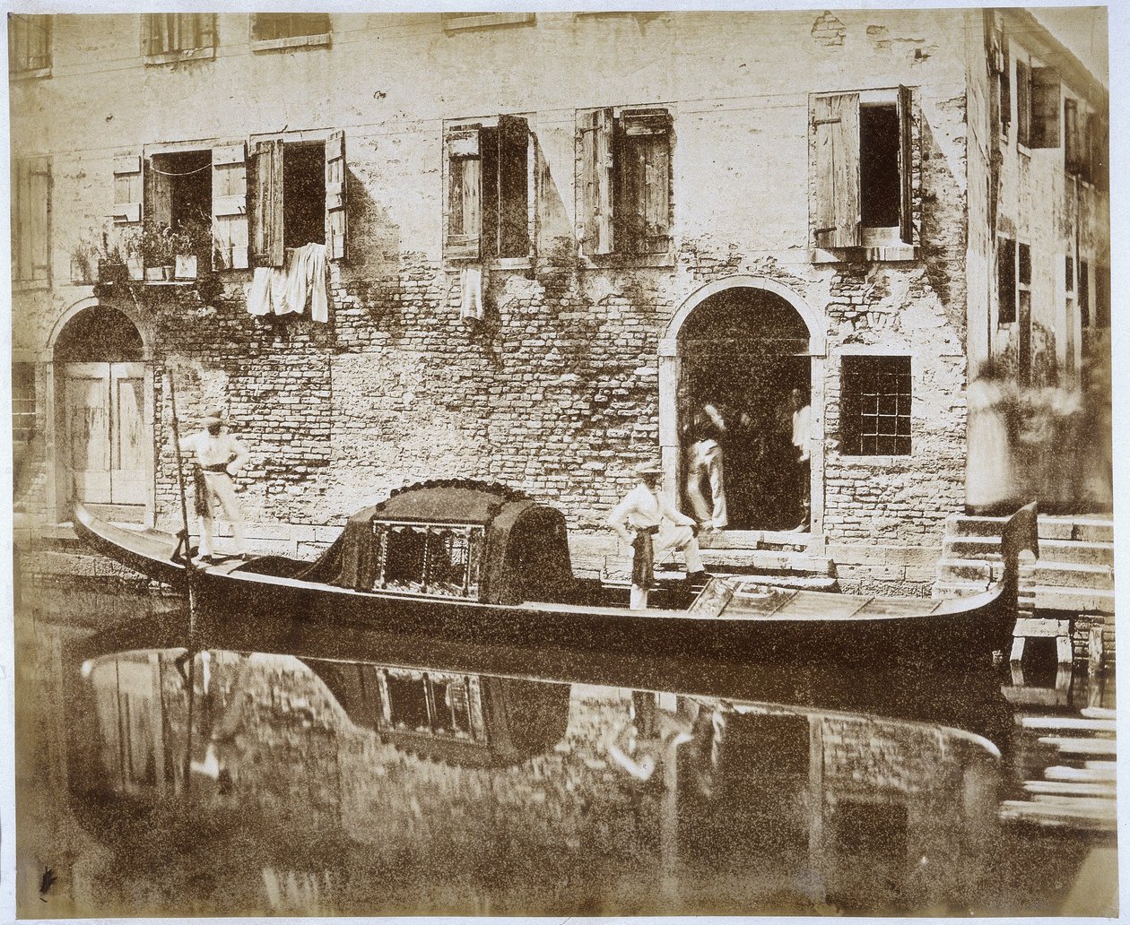 वेनिस में गोंडोला, c.1855 द्वारा डॉमेनिको ब्रेज़ोलिन