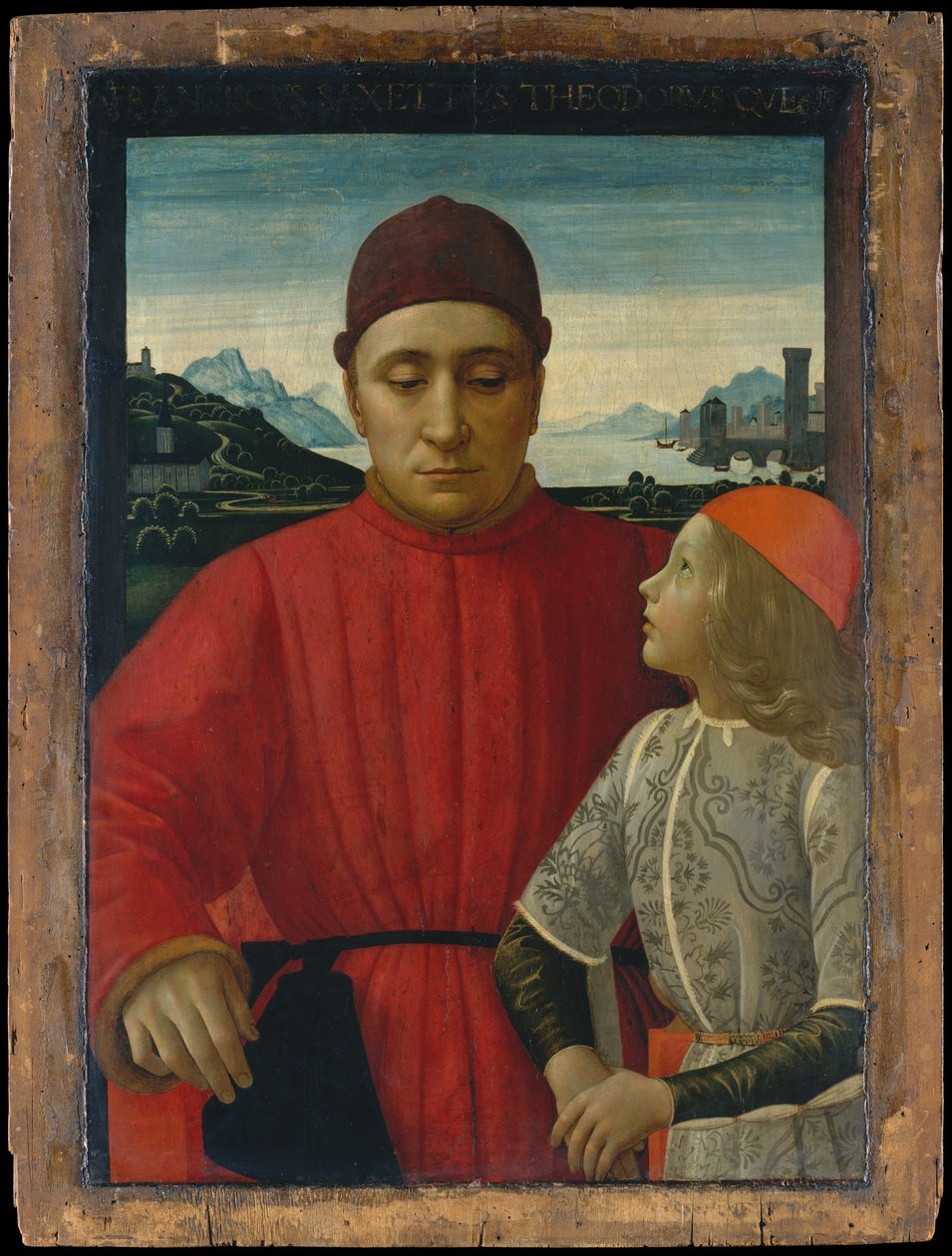 फ्रांसेस्को Sassetti 1421-1490 और उनके बेटे Teodoro, ca. 1488। द्वारा डोमनिको घिरालंदियो