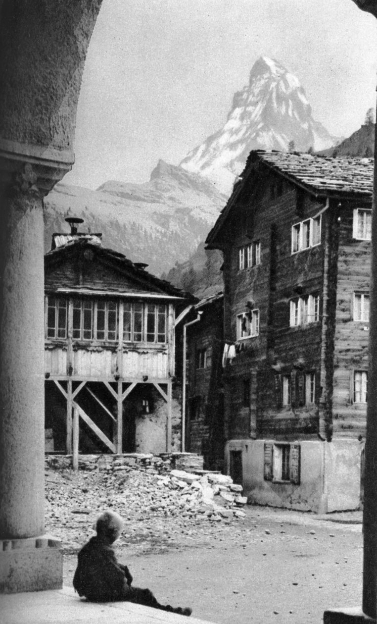 मैटरहॉर्न, जर्मेट, स्विट्जरलैंड, c1924 द्वारा डोनाल्ड मैकलेश