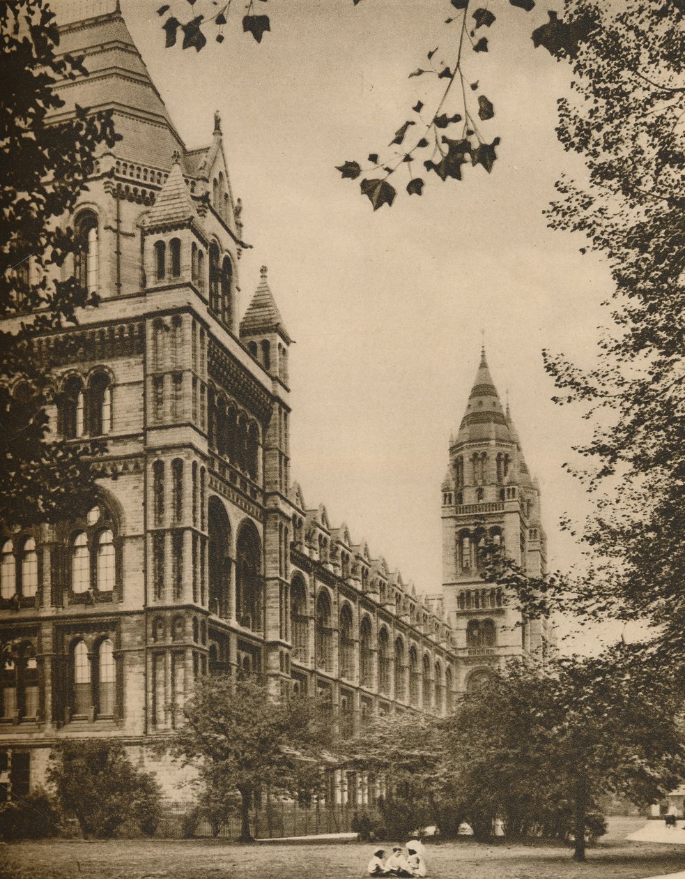 प्राकृतिक इतिहास संग्रहालय का रोमनस्क्यू फ्रंट, c1935। द्वारा डोनाल्ड मैकलेश