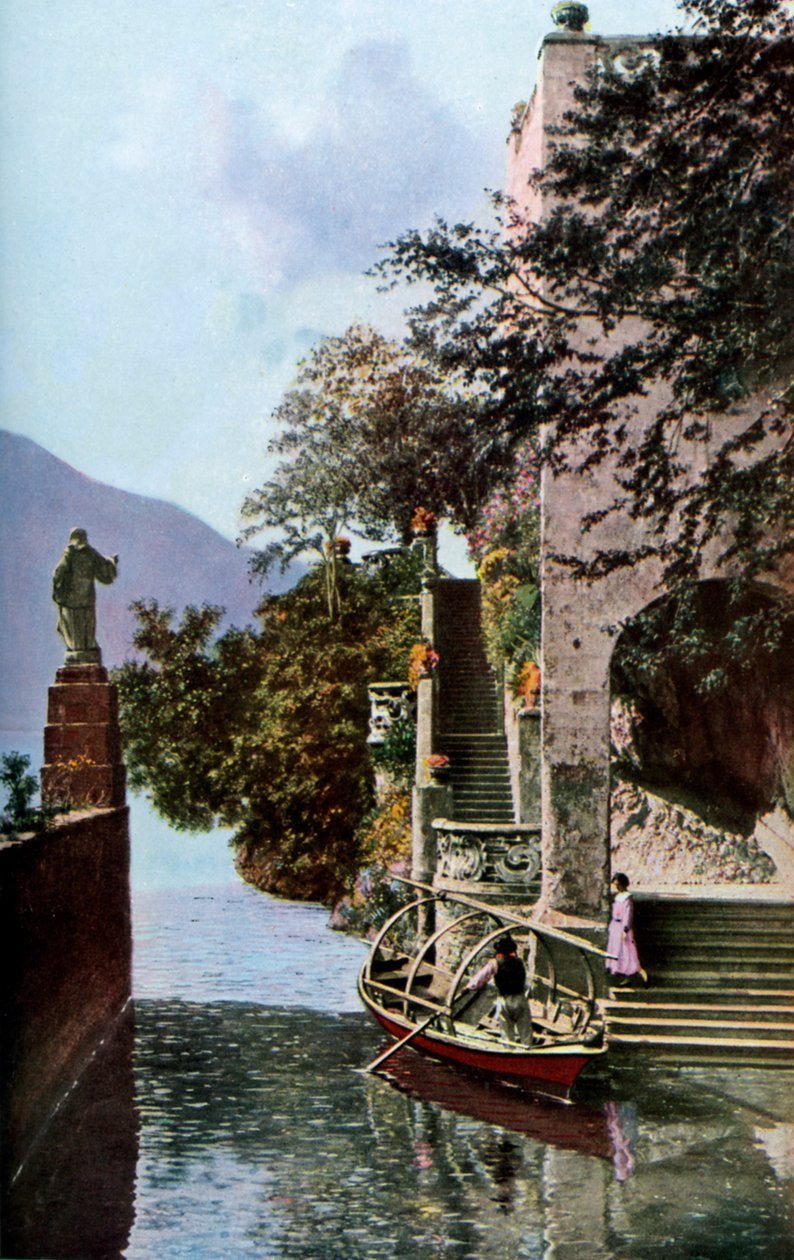 विला डेल बलबेलेलो, लेनो, लेक कोमो, इटली, c1930s द्वारा डोनाल्ड मैकलेश