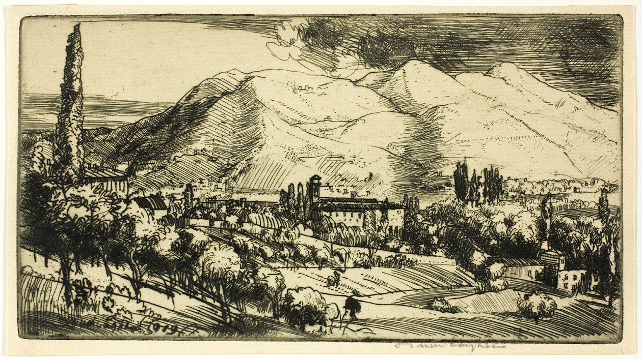 टस्कन पहाड़ियों में द्वारा डोनाल्ड शॉ MacLaughlan