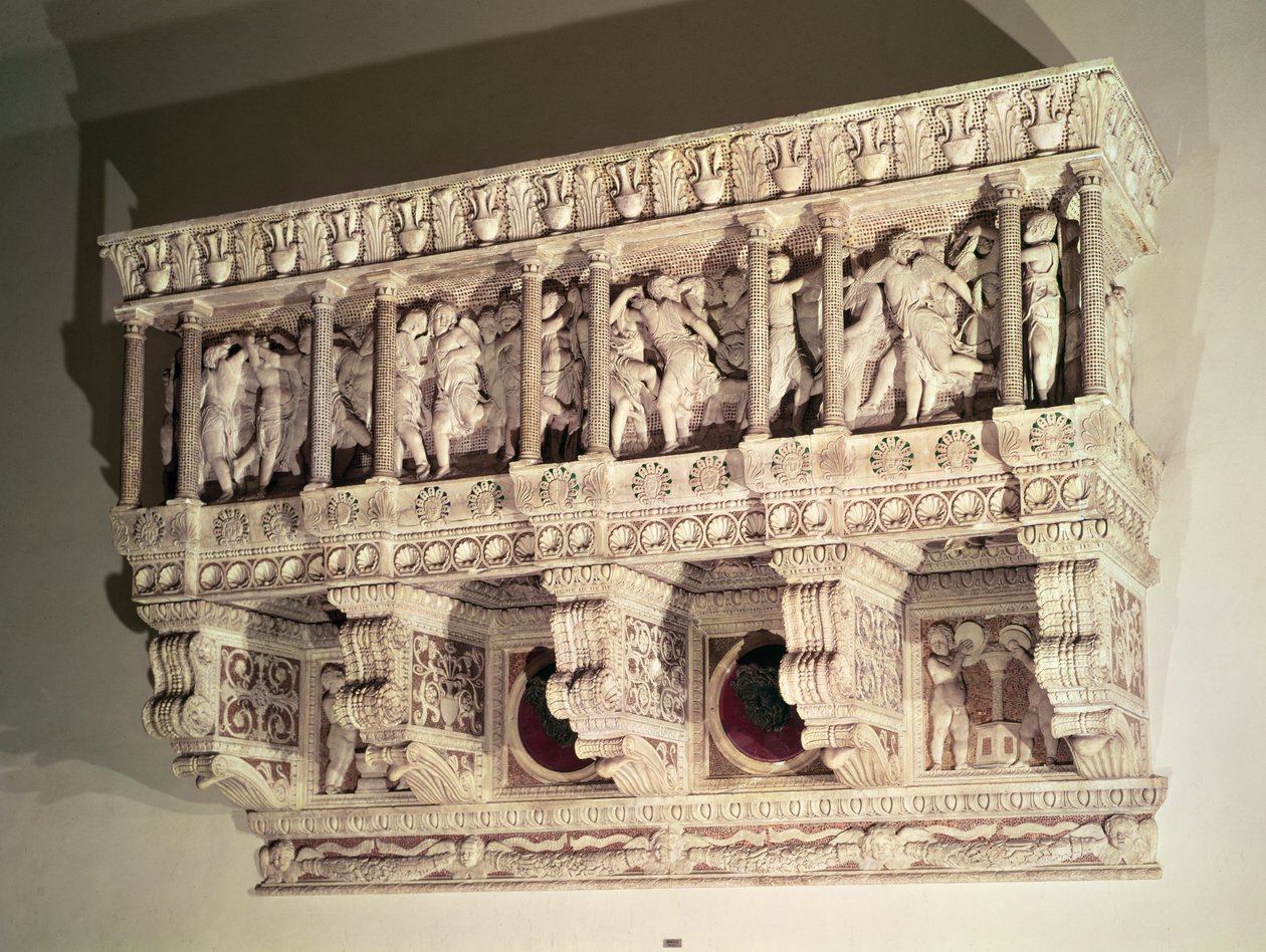 कैंटोरिया, 1433-39 (संगमरमर) (340290 और 136093 भी देखें) द्वारा Donatello