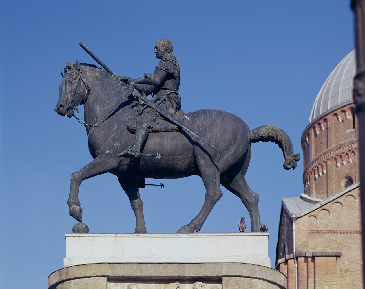 गट्टामलता का अश्वारोही चित्र, 1453 (कांस्य) (139006 und 139008 देखें) द्वारा Donatello
