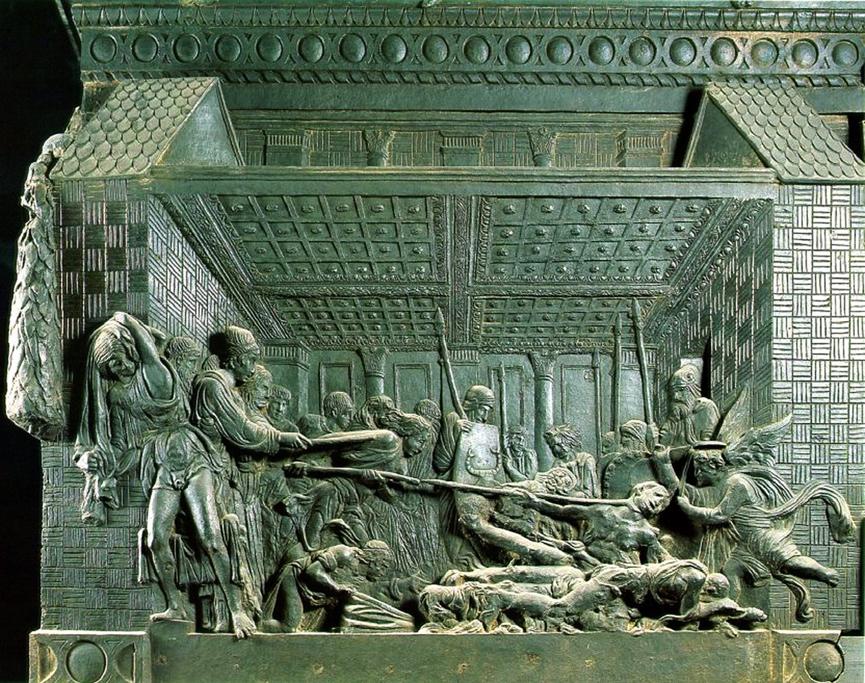 1460 के बाद सेंट लॉरेंस की शहादत, (कांस्य) द्वारा Donatello