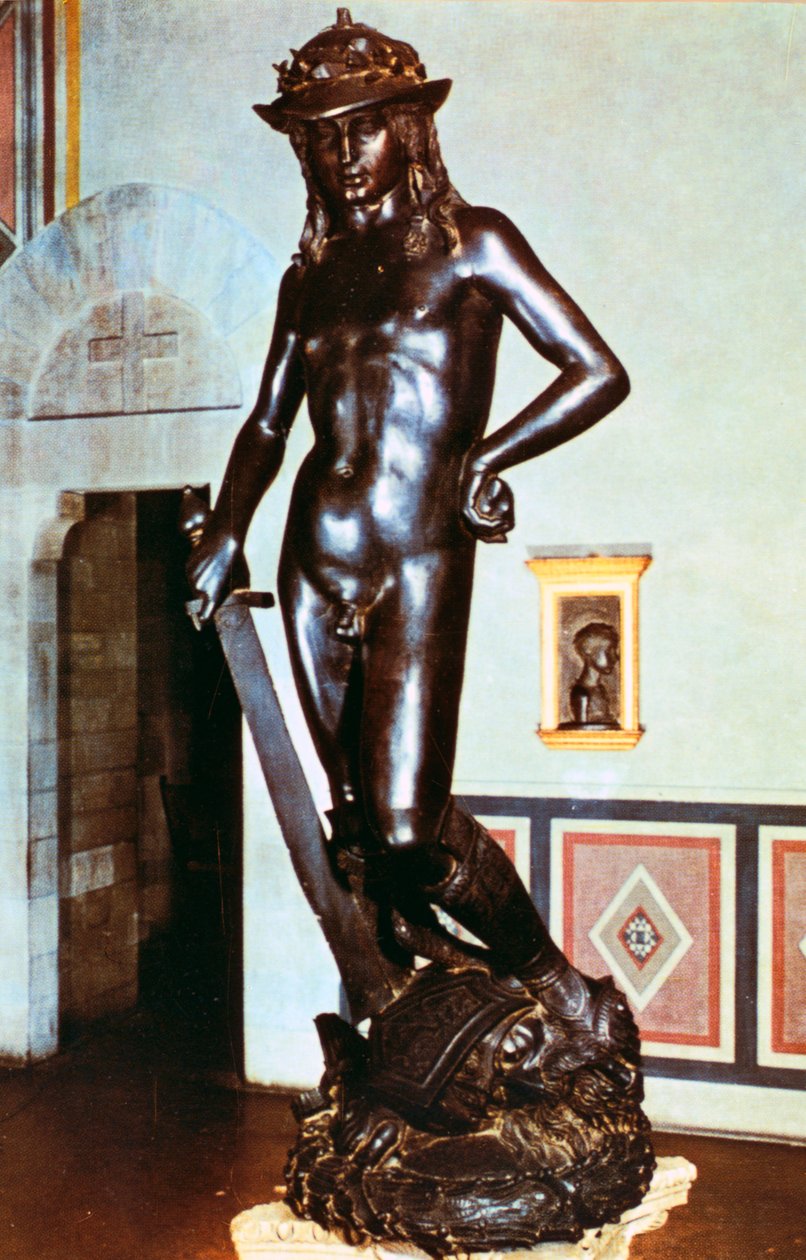 डेविड की कांस्य प्रतिमा, c1430-1440 द्वारा Donatello