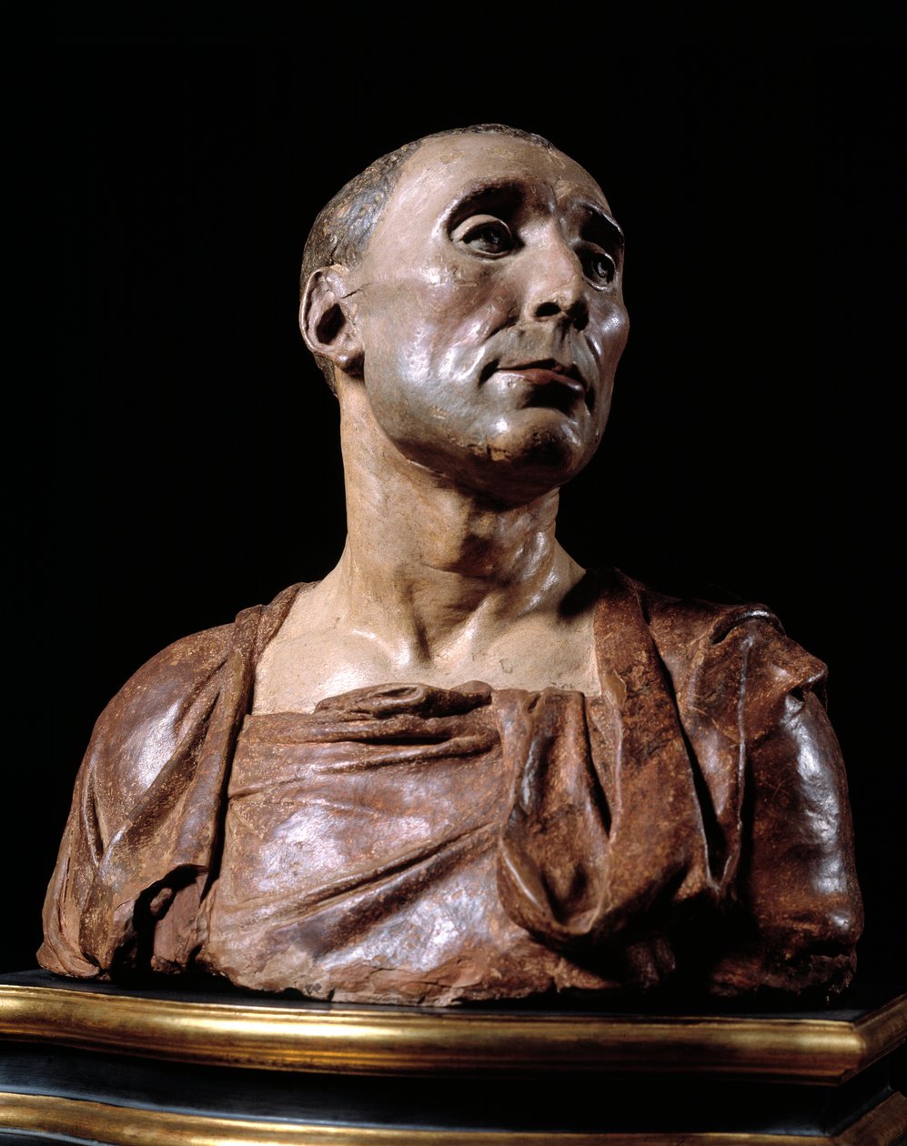कोंडोटियर निकोलो दा उज़ानो (1359-1431) का बस्ट चित्र "" टेराकोटा मूर्तिकला डोनाटो डी 'बर्दी डिट डोनाटेलो (1386-1466) द्वारा द्वारा Donatello