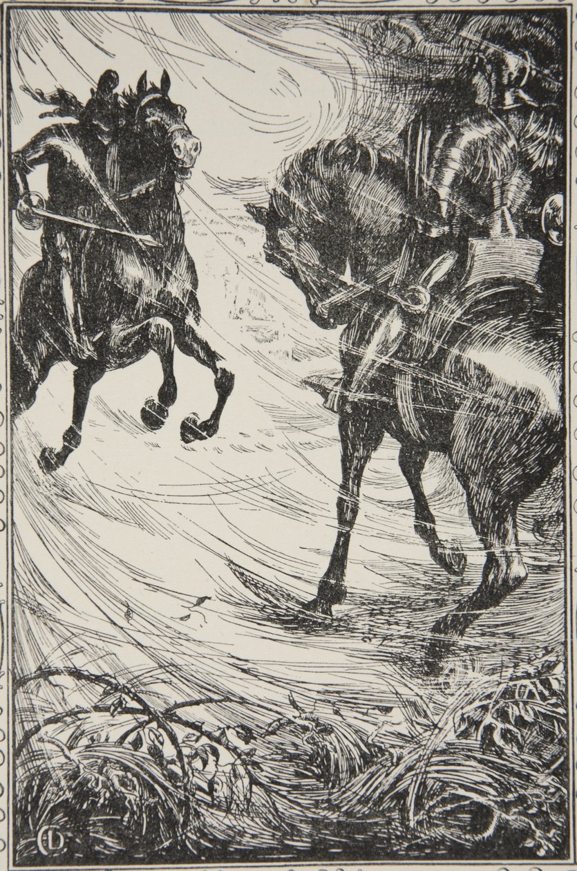 बीट्रेसी क्ले, 1 संस्करण, 1905 द्वारा &39;द स्टोरी ऑफ़ किंग आर्थर एंड द राउंड टेबल&39; का चित्रण, प्रतियोगिता थी द्वारा डोरा कर्टिस