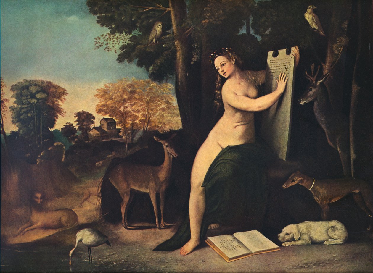 लैंडस्केप में Circe and Her Lovers, c1525 द्वारा दोसो दोसी